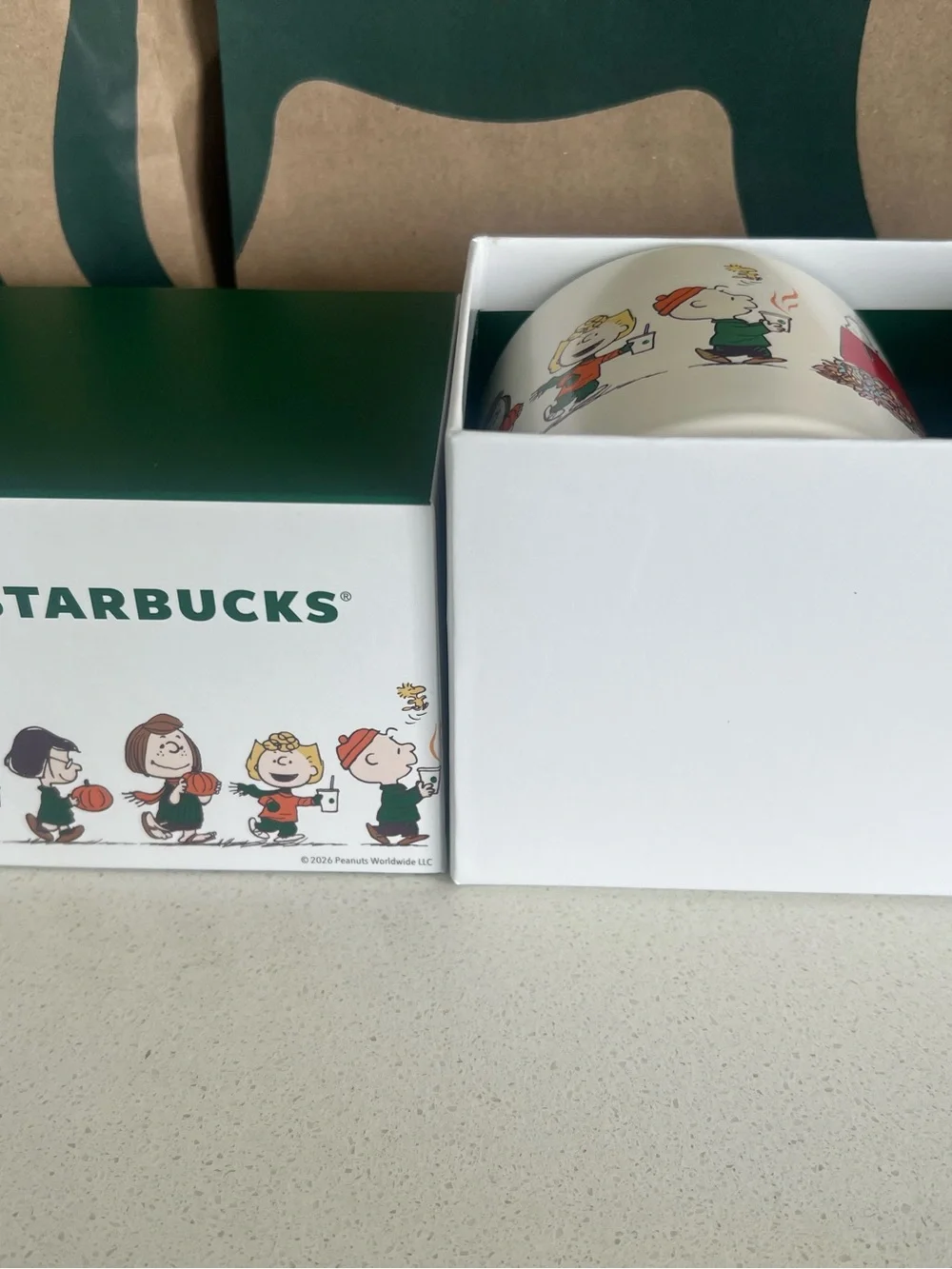 Brand new Peanuts x Starbucks collectible mug